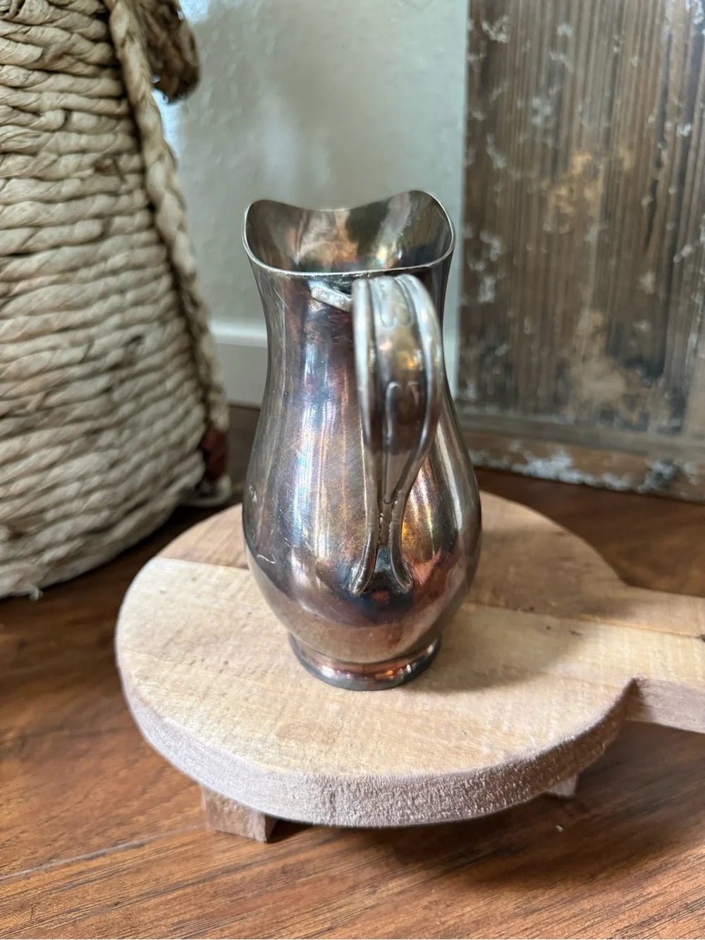 Vintage Reed And Barton  Silver Soldered 16oz. U.S.N Navy Creamer Pitcher 3600